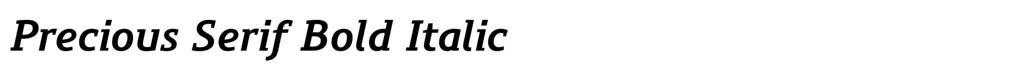 Precious Serif Bold Italic image